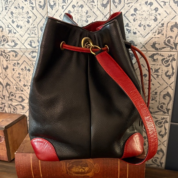 Bally Black and Red Leather Vintage Backpack main image 4